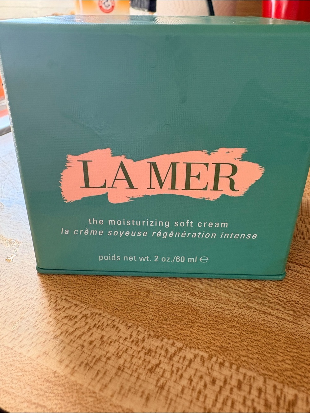 La Mer box and jar with spoon EMPTY